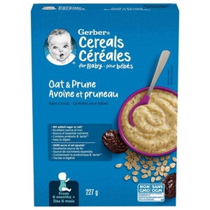 Gerber Oat Prune Baby Cereal Gerber Oat Prune Baby Cereal
