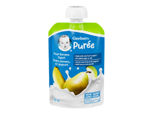 Pear Banana Yogurt Puree Made with Real Fruit and Yogurt Pear Banana Yogurt Puree Made with Real Fruit and Yogurt