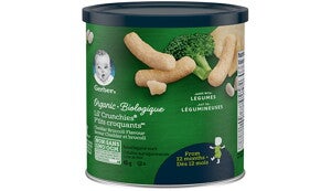 GERBER® P’TITS CROQUANTSMC Biologique, Cheddar et brocoli