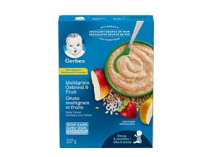 Gerber Multigrain Oatmeal and Fruit Baby Cereal