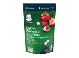 Gerber® Organic Yogurt Melts Red Berry Gerber® Organic Yogurt Melts Red Berry