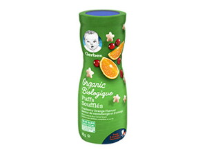 Gerber® Organic Puffs, Cranberry Orange Gerber® Organic Puffs, Cranberry Orange