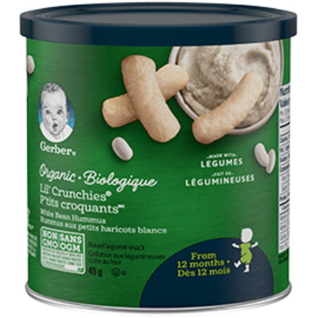 GERBER® Organic LIL' CRUNCHIES® White Bean Hummus GERBER® Organic LIL' CRUNCHIES® White Bean Hummus