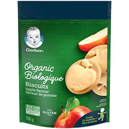 Gerber® Organic Biscuits, Apple Flavour