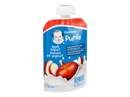 Apple Yogurt Purée Made With Real Fruit and Yogurt Apple Yogurt Purée Made With Real Fruit and Yogurt