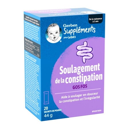 Suppléments GERBER, Soulagement de la constipation, sachets de poudre