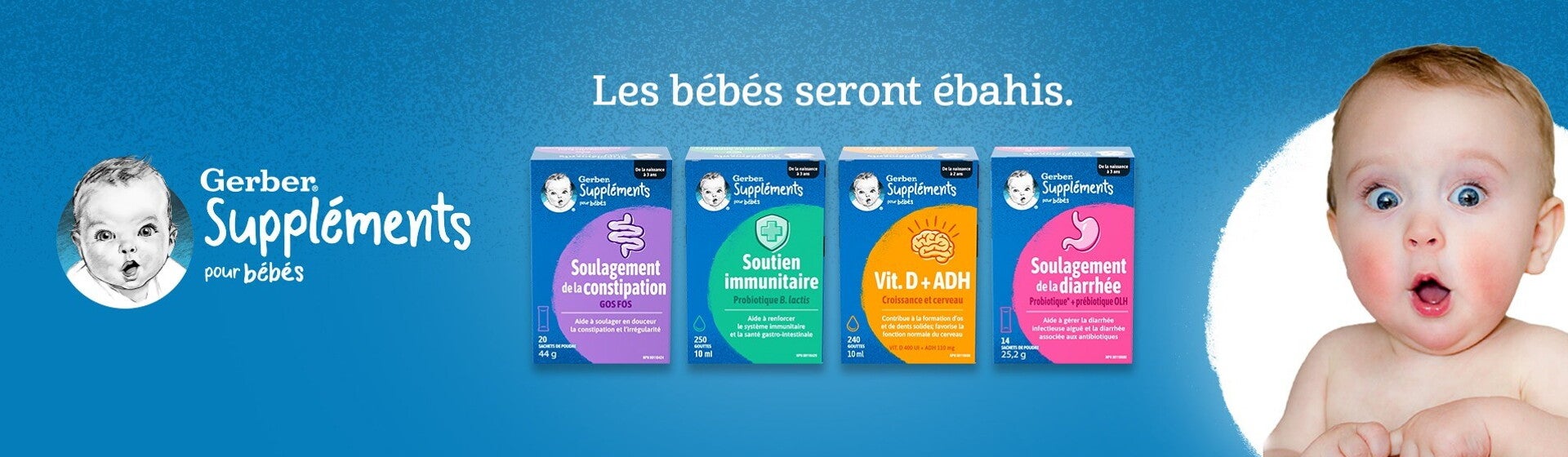 Suppléments GerberMD pour bébé Suppléments GerberMD pour bébé