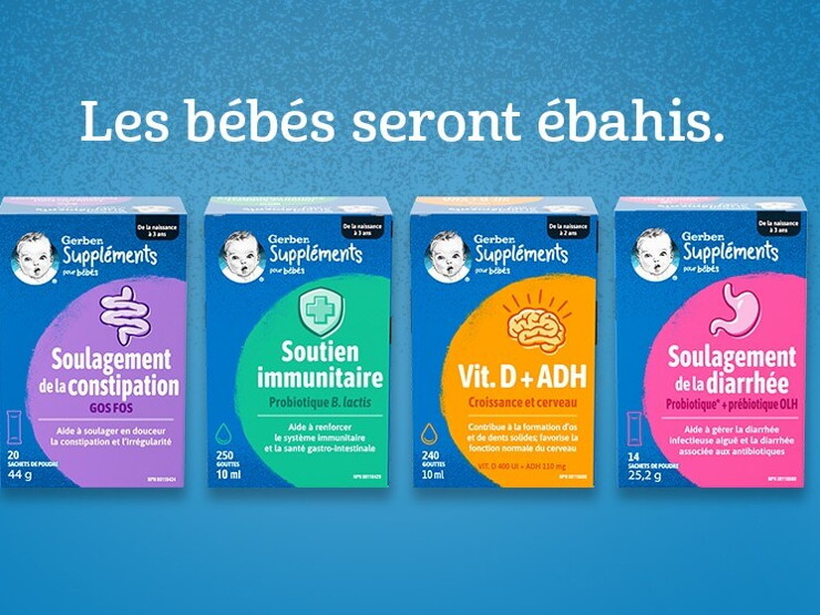 Suppléments GerberMD pour bébé Suppléments GerberMD pour bébé