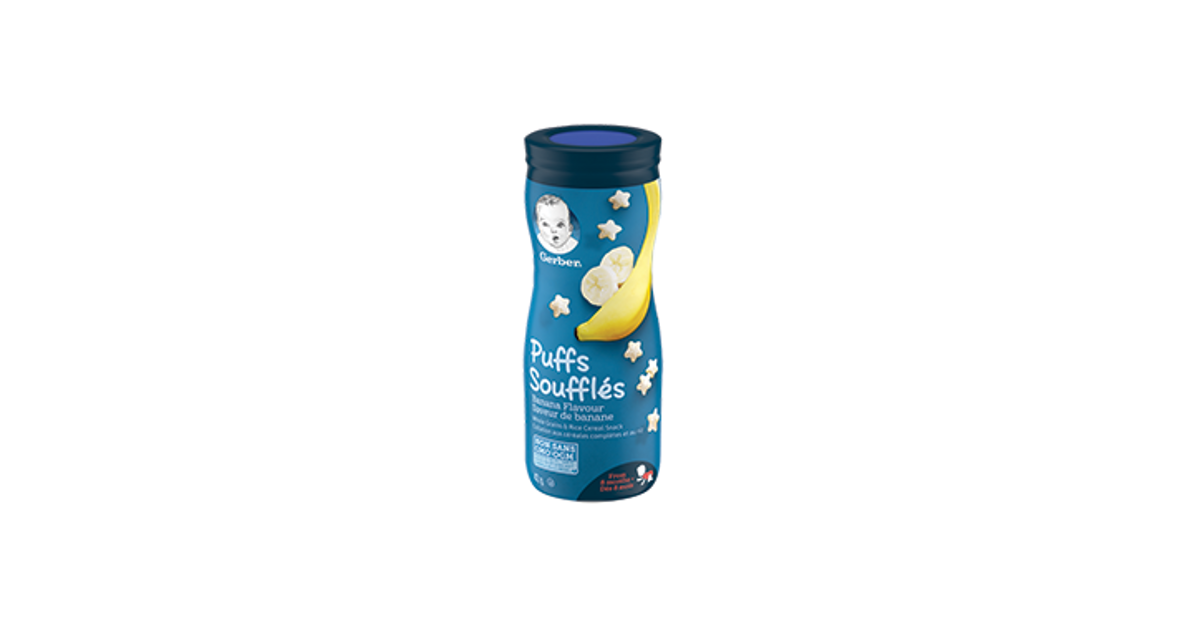Gerber 2025 banana puffs