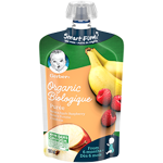 Gerber Organic Banana, Apple & Raspberries Purée