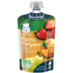 Gerber Organic Pear, Peach & Strawberry Purée