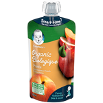 Gerber Organic Apple & Summer Peach Purée