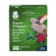 Gerber® Organic Rice Rusks, Blueberry Apple Beet