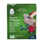 Gerber® Organic Rice Rusks, Blueberry Apple Beet